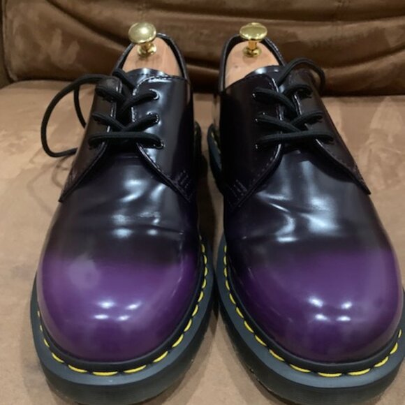 Doc Martens Vegan Purple Oxfords Size 10 - Picture 1 of 8